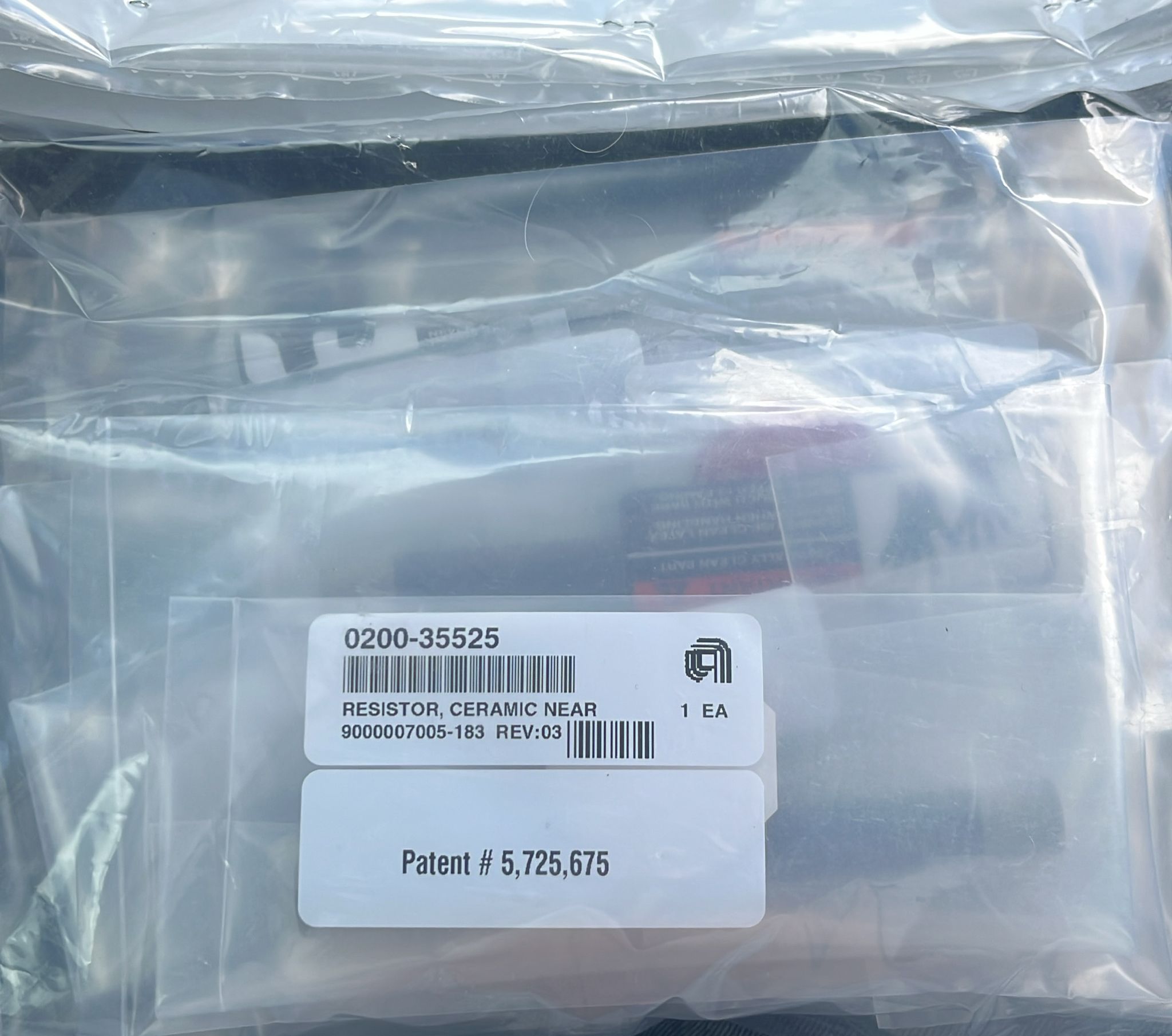 Used Applied Materials AMAT 0200-35525 RESISTOR,CERAMIC,NEAR-NET-SHAPE