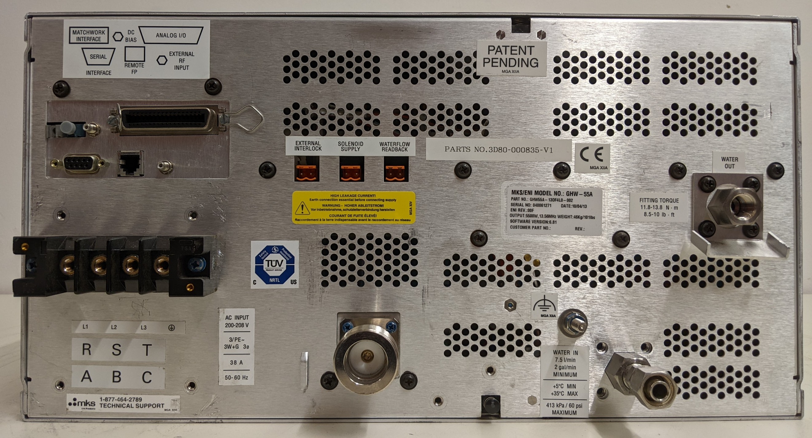 Used ENI ENI GHW-50 RF Generator