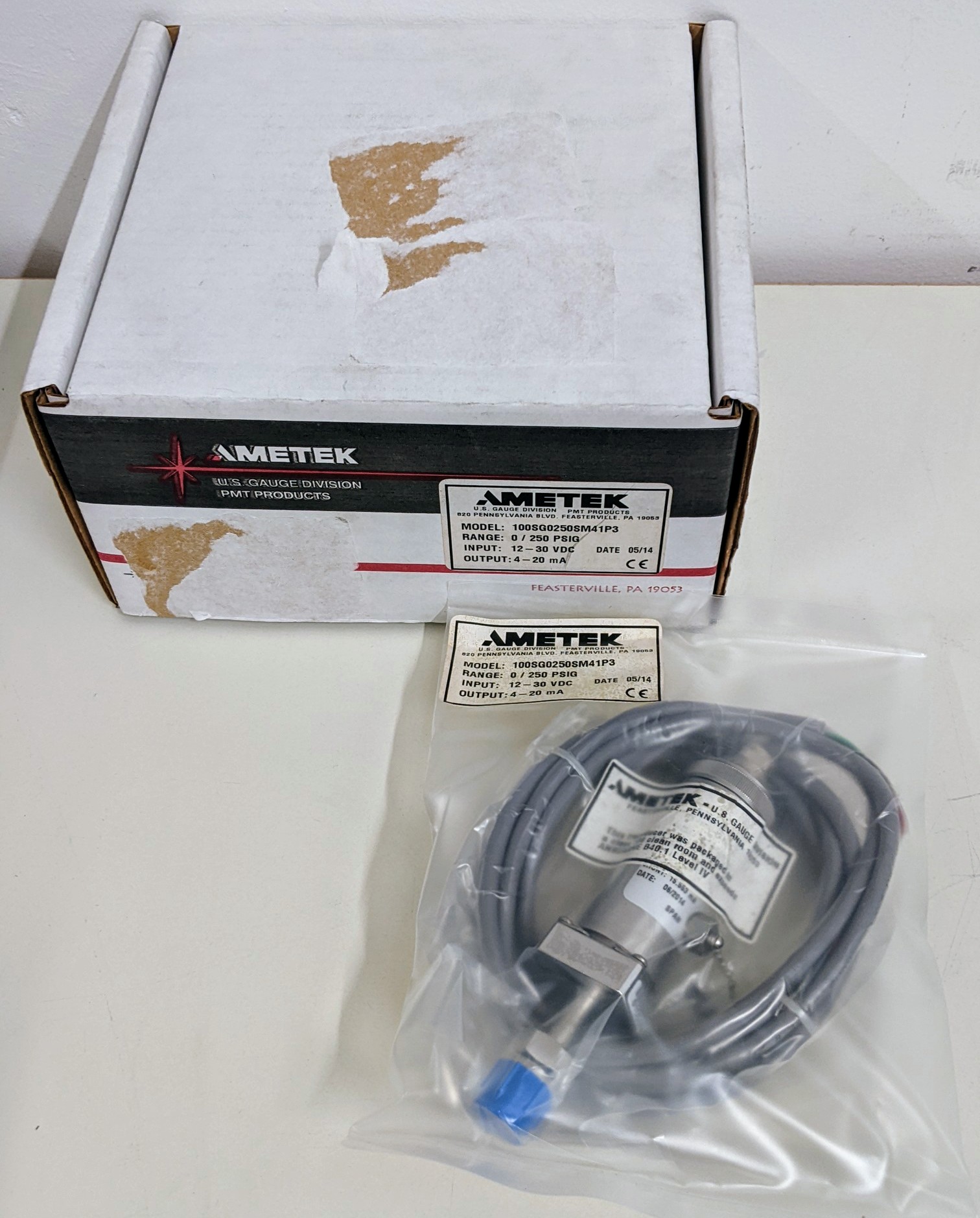 Used Versum Materials - PA  AMETEK HP tducer Ametek, Gauge press male