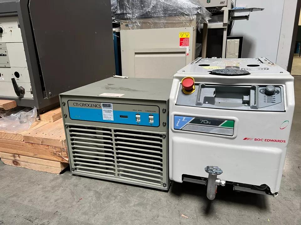 Used 2003 Perkin Elmer 4450 Sputtering PVD , Cryo Compressor, Vacuum Pump