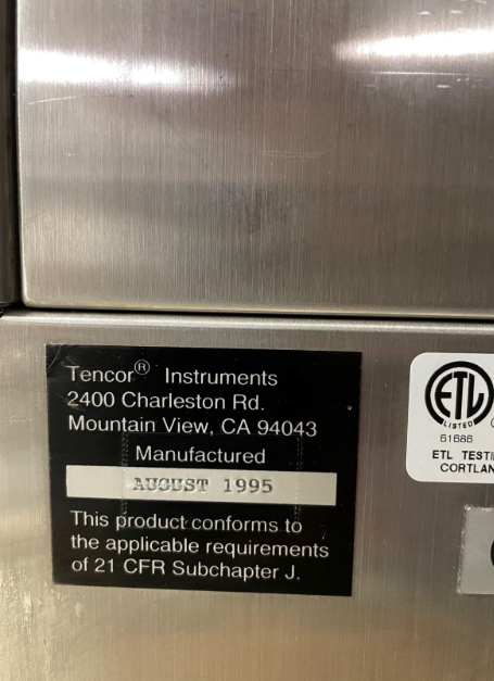 Used 1995 KLA TENCOR SFS 6420