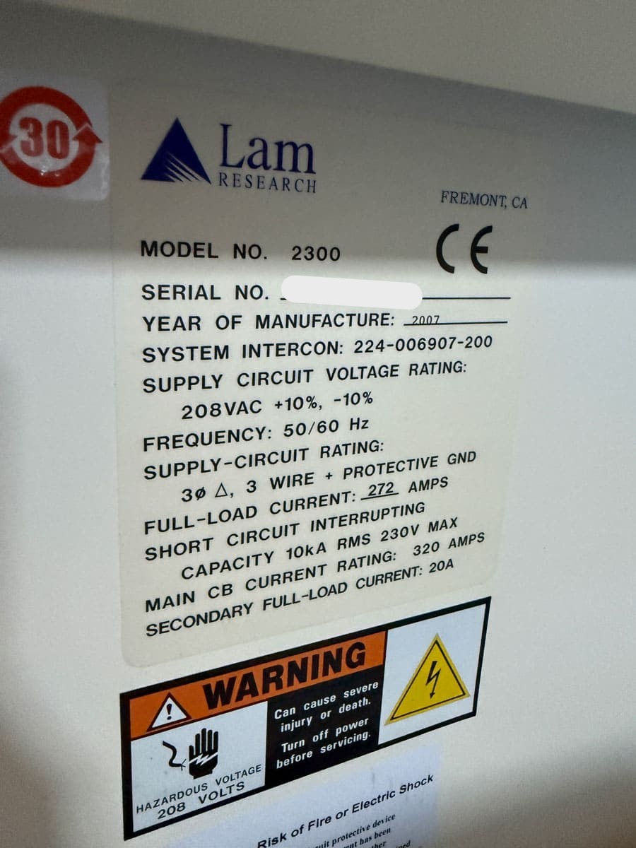 Used 2007 Lam Research 2300 Flex45