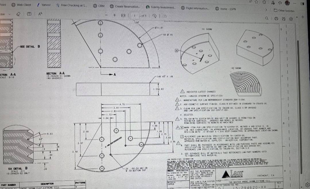 LAM  Sabre Extreme Cu Anodes (new in the packages)