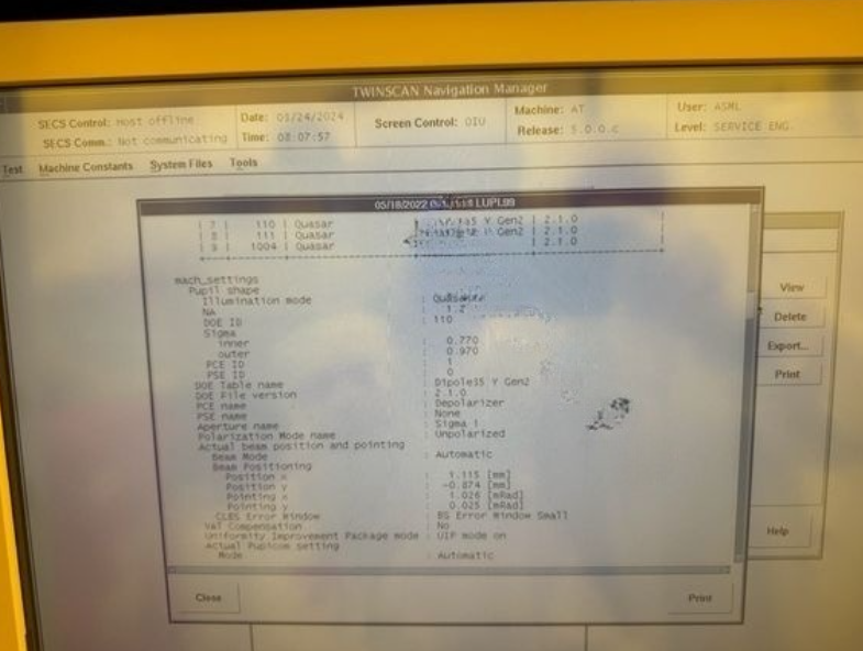 Used 2006 ASML Twinscan XT:1700