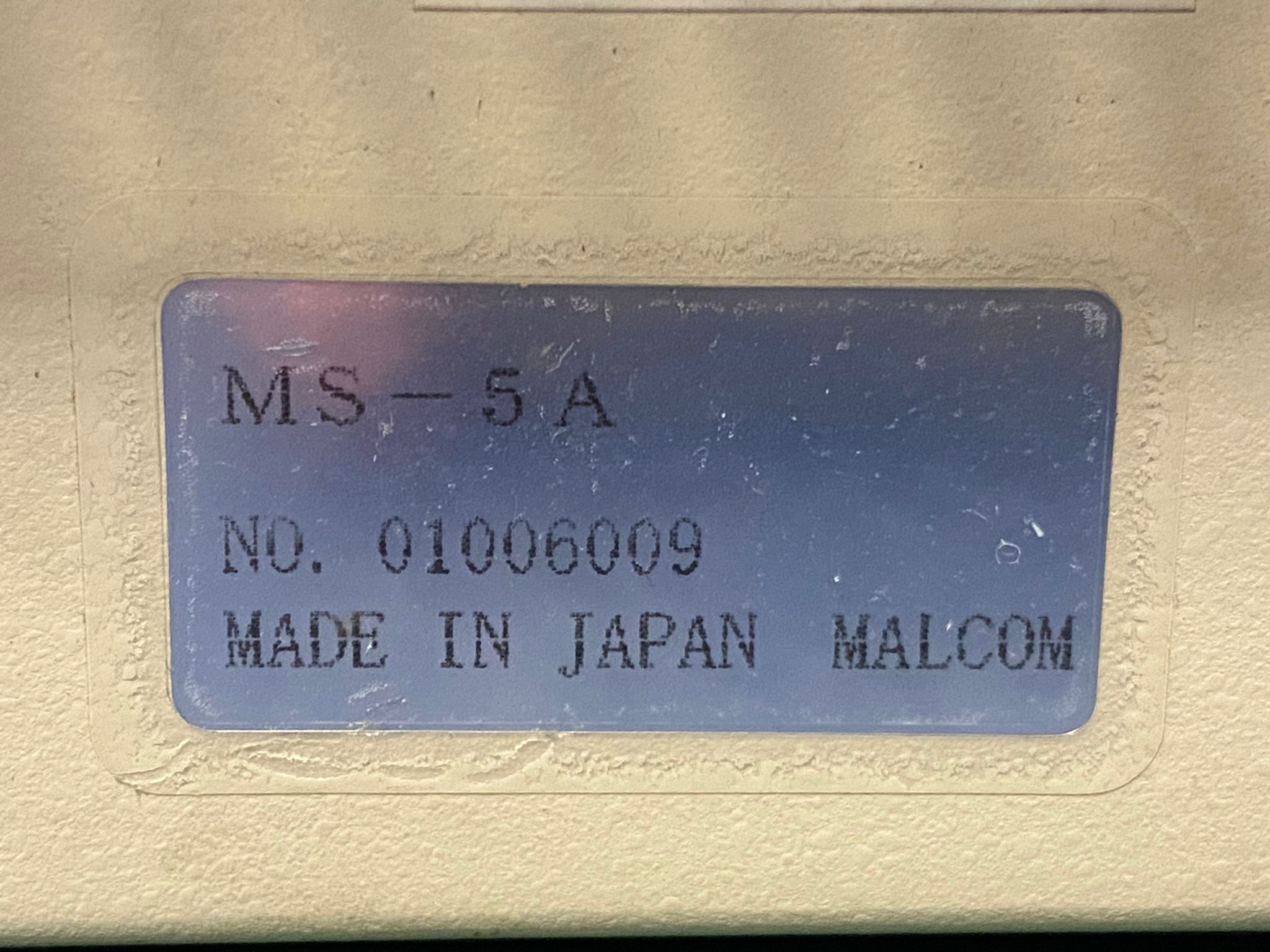 Used Malcolm MS-5A FLUXCONTROLLER