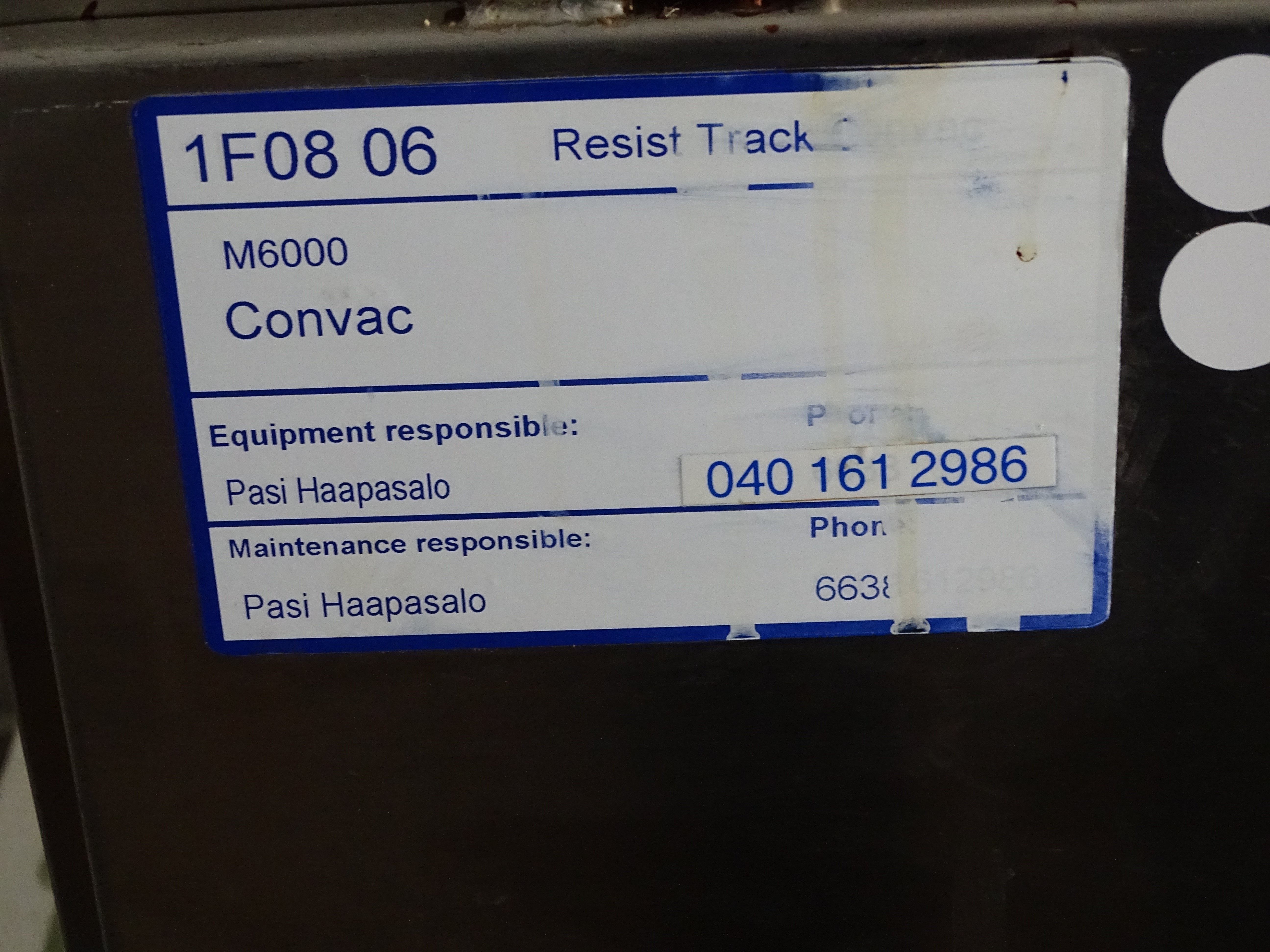 Used Convac M6000