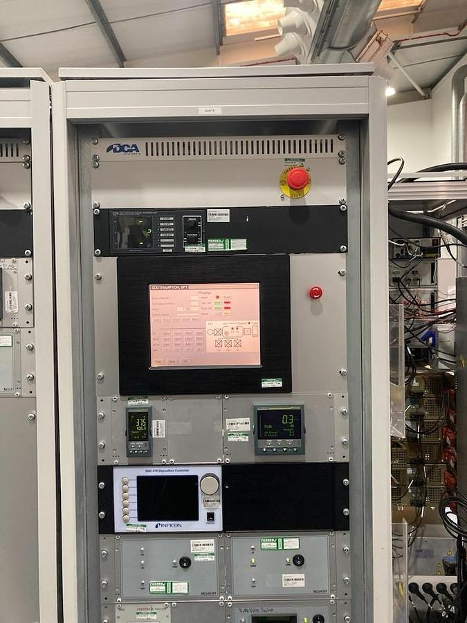Used DCA Instruments UHV Cluster Tool / MBE Growth, Linear Sputtering, Pre-Clean