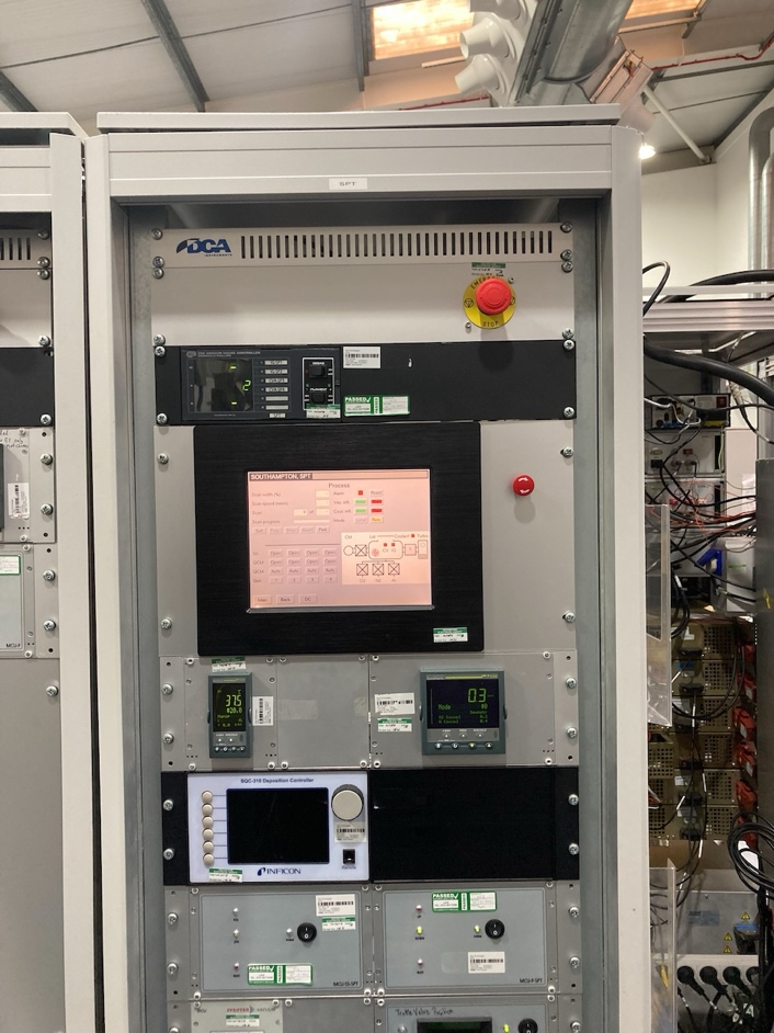 Used DCA Instruments UHV Cluster Tool / MBE Growth, Linear Sputtering, Pre-Clean