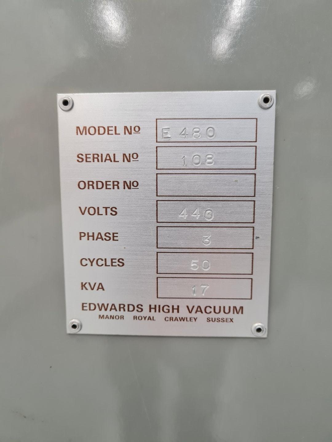 Used Edwards Edwards E480 Vacuum Thermal Evaporator Coating System Lab