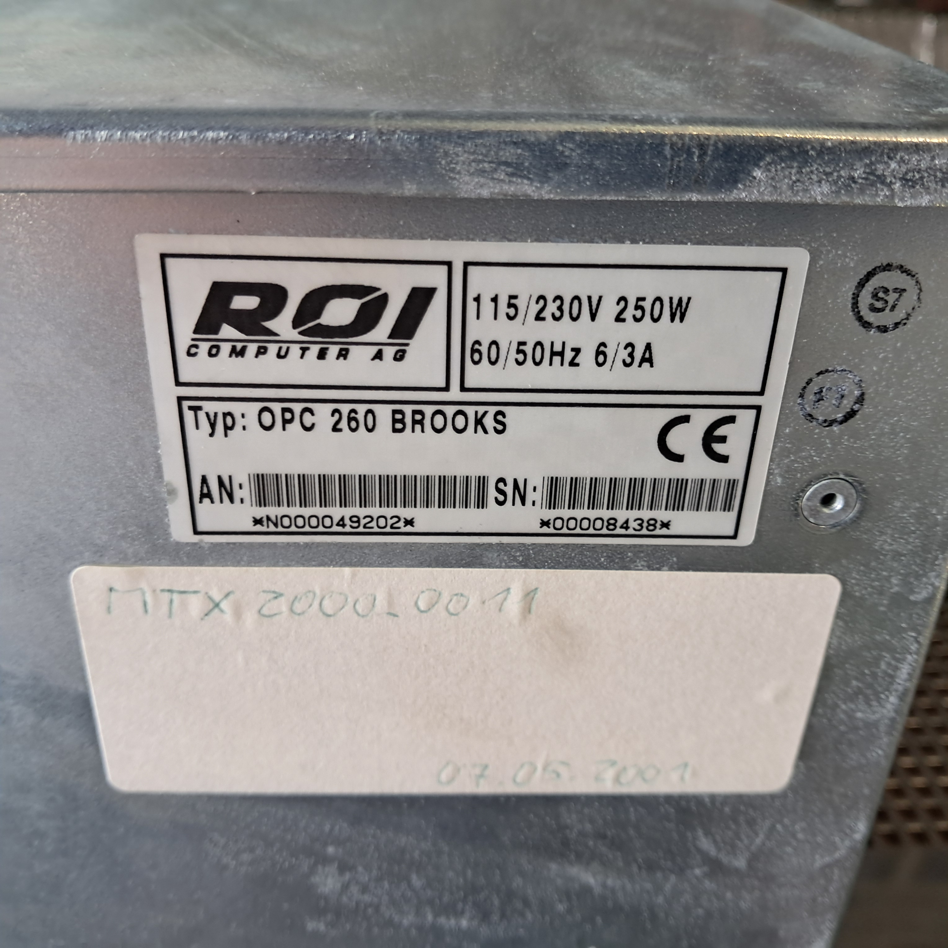Used ROI Computer AG OPC 260 Brooks