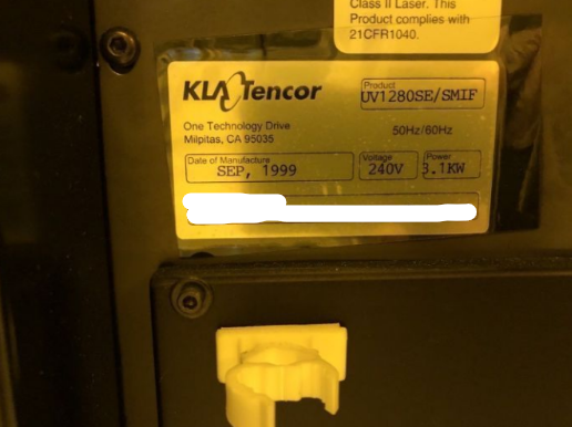 Used 1999 KLA UV1280 SE