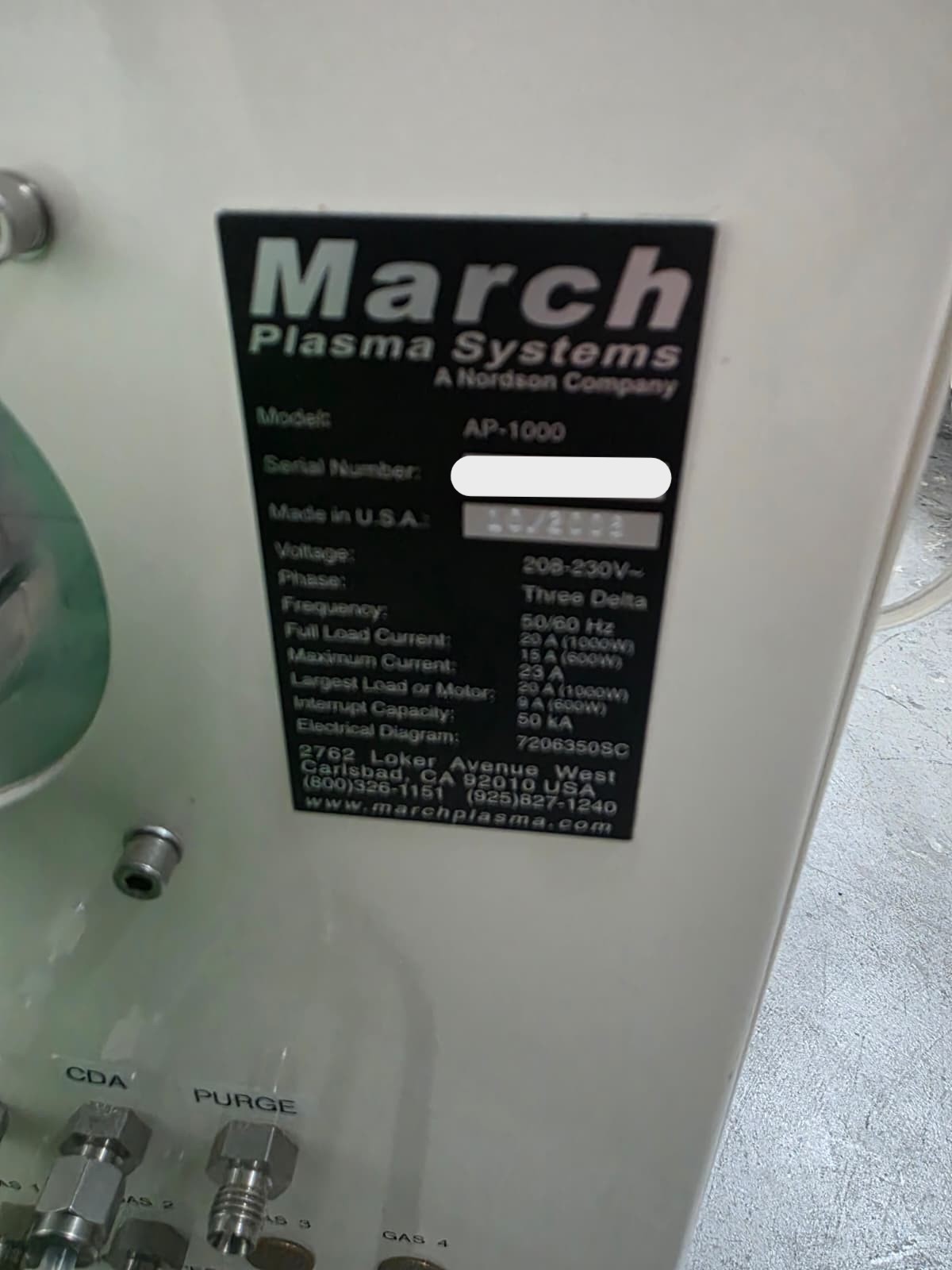 Used 2003 Nordson AP1000