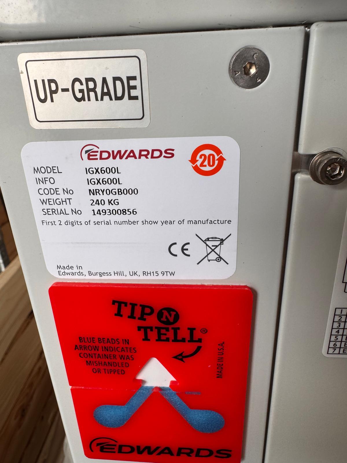 Refurbished Edwards IGX600L Vacuum Pump