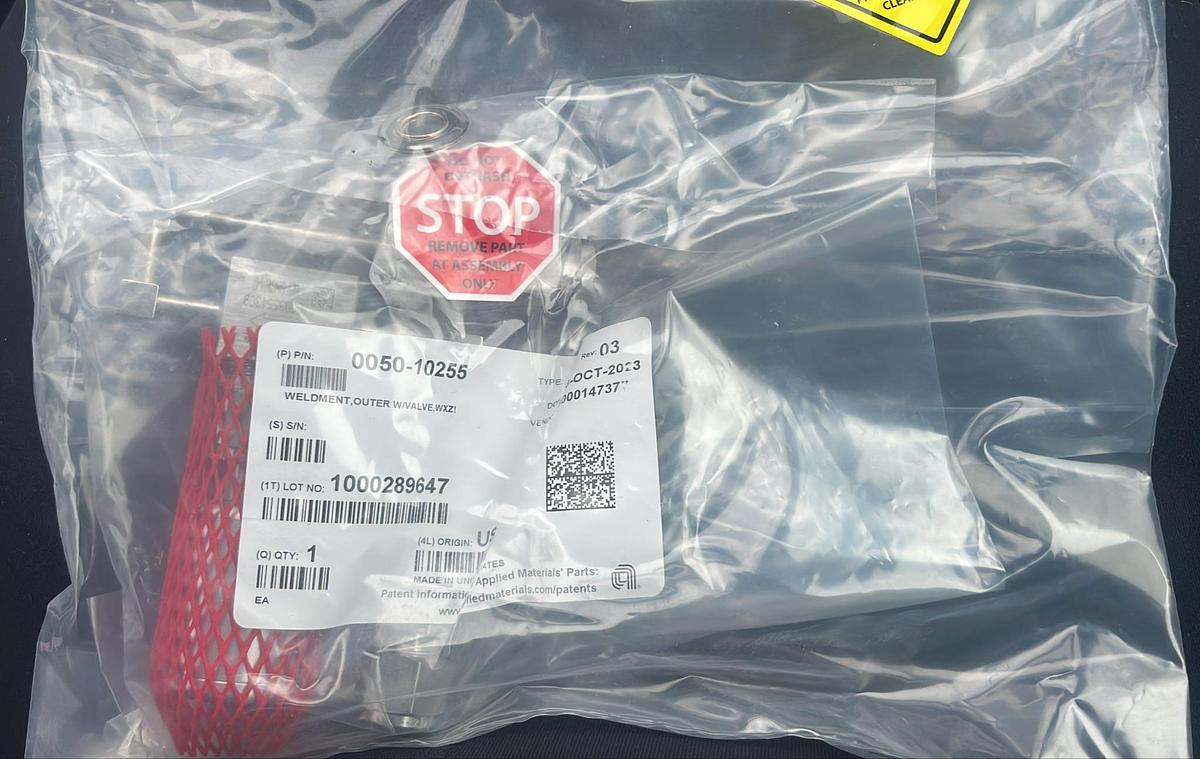 Used Applied Materials AMAT 0050-10255 WELDMENT,LWR BSP VALVE