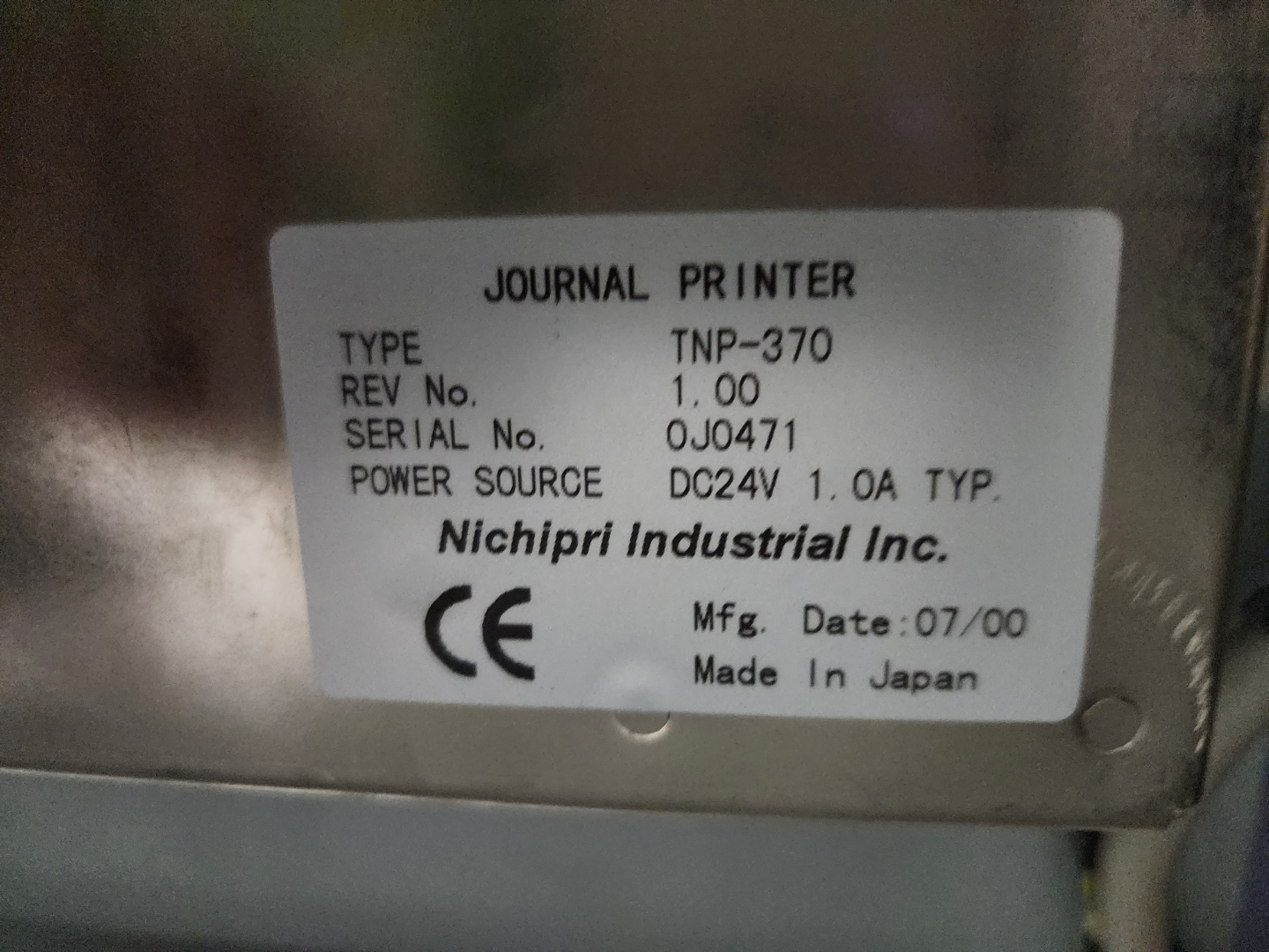 Used 2001 TEL P8XL with cold option