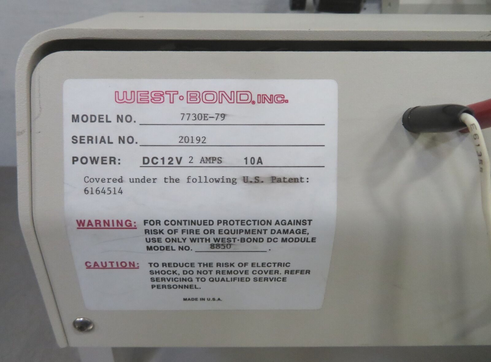 Used Westbond 7730E High Frequency Manual Gold Ball Wire Bonder