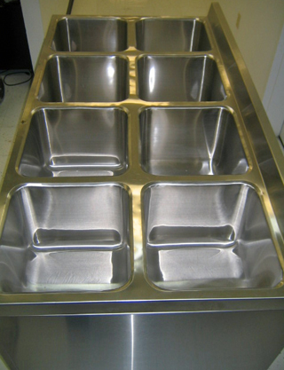 Used TERRA UNIVERSAL 8 Tank Sink 14"x14" x 12"