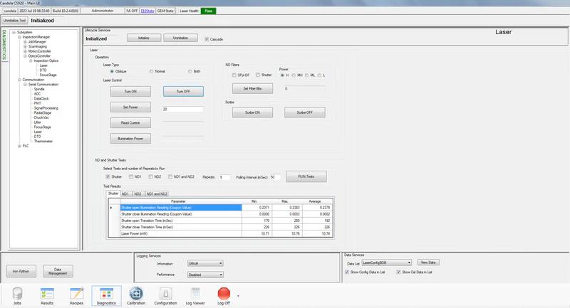 Used 2017 KLA Candela CS 920 Surface Analyzer
