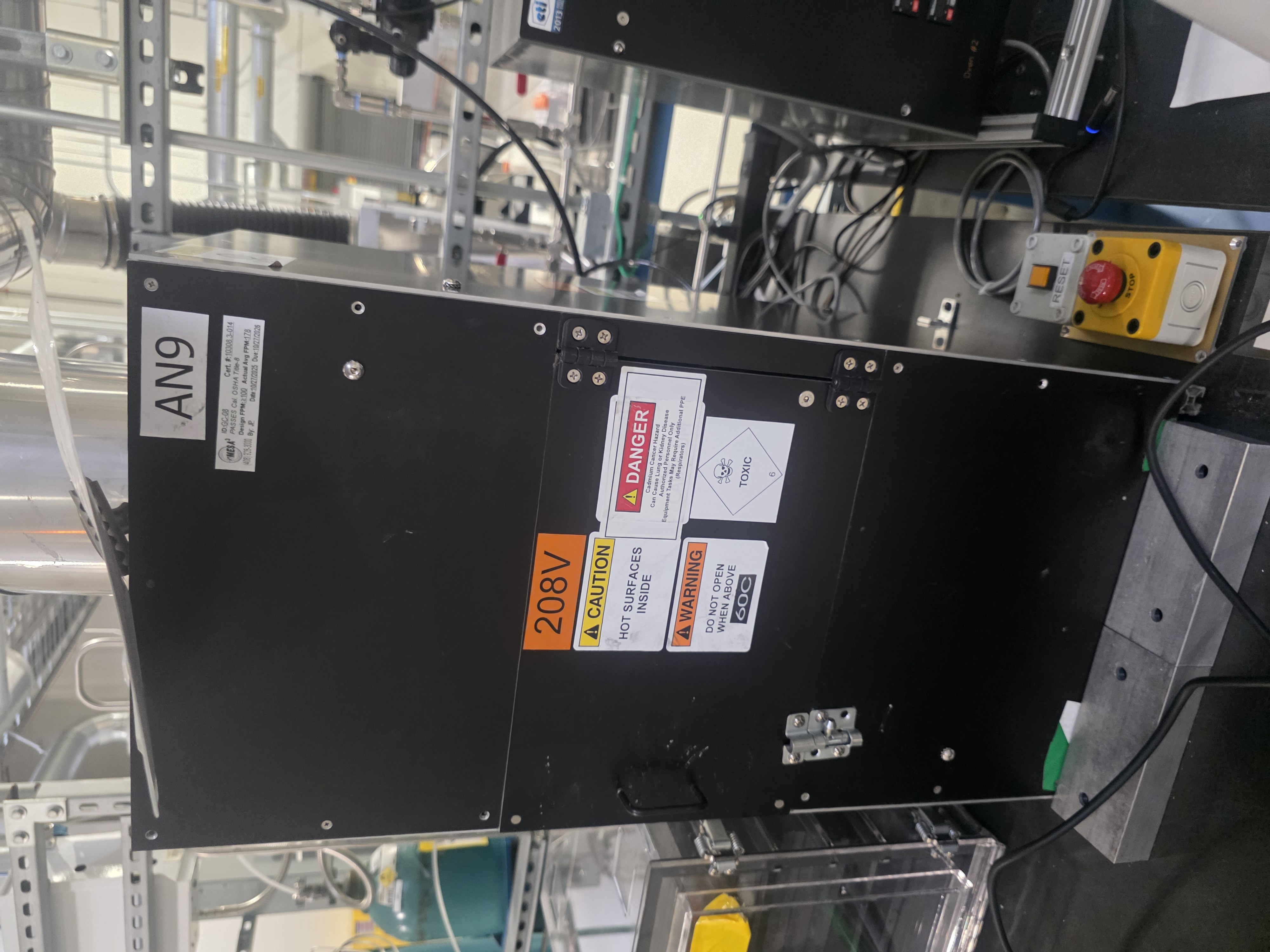Used Cadmium Chloride Prep Oven