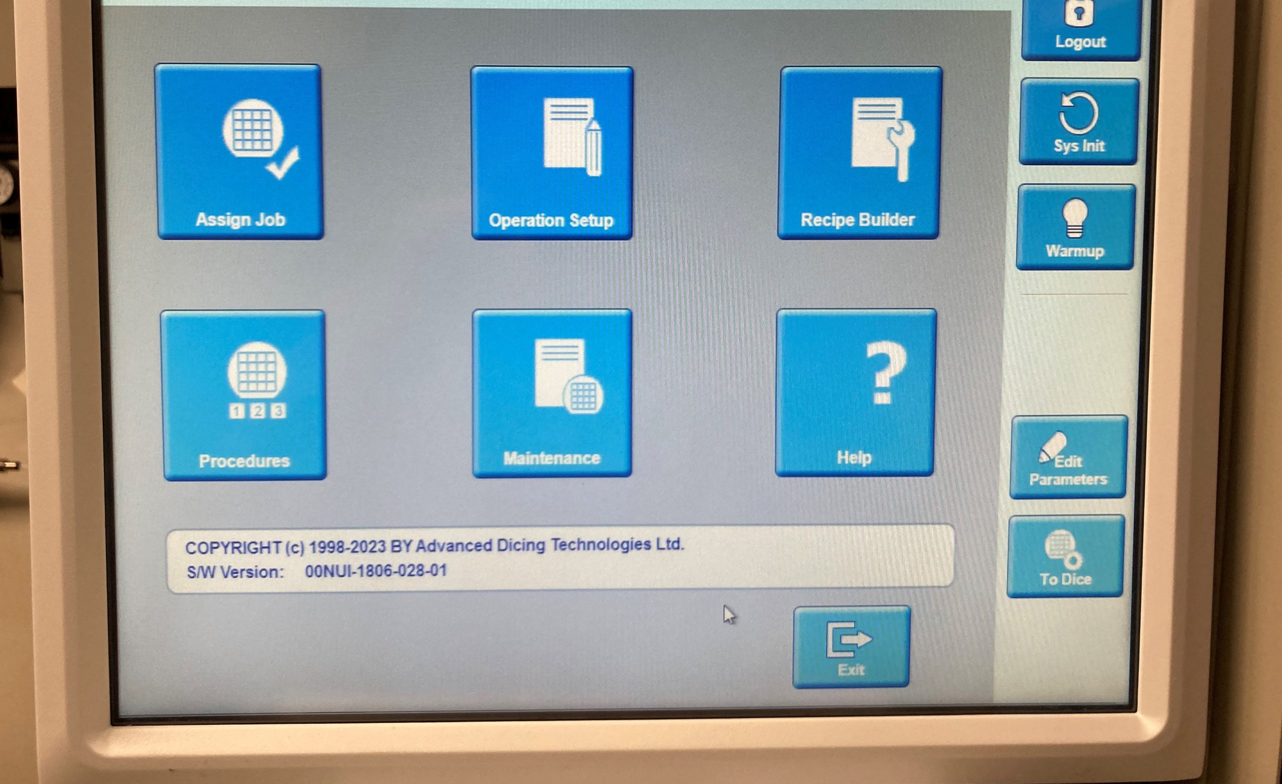 Used 2016 ADT 7120 MD Dicing Saw