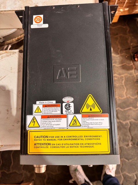 Used ADVANCED ENERGY Apex RF generator 5513