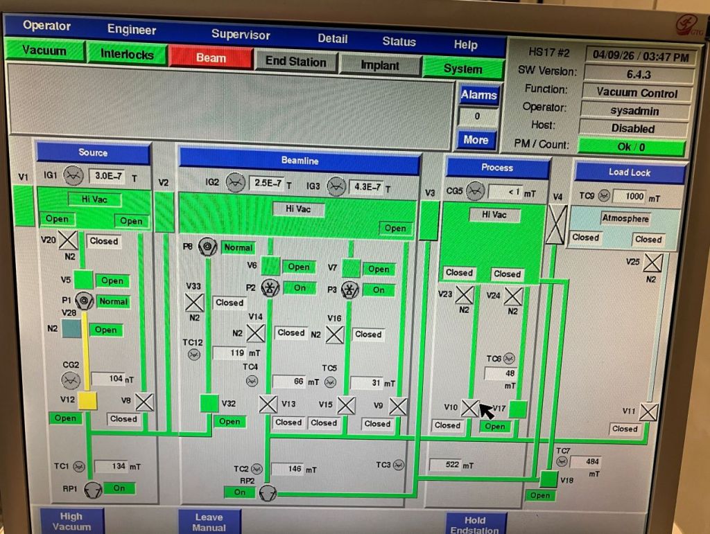 Used 2002 Axcelis GSD200E2 High Current Implanter
