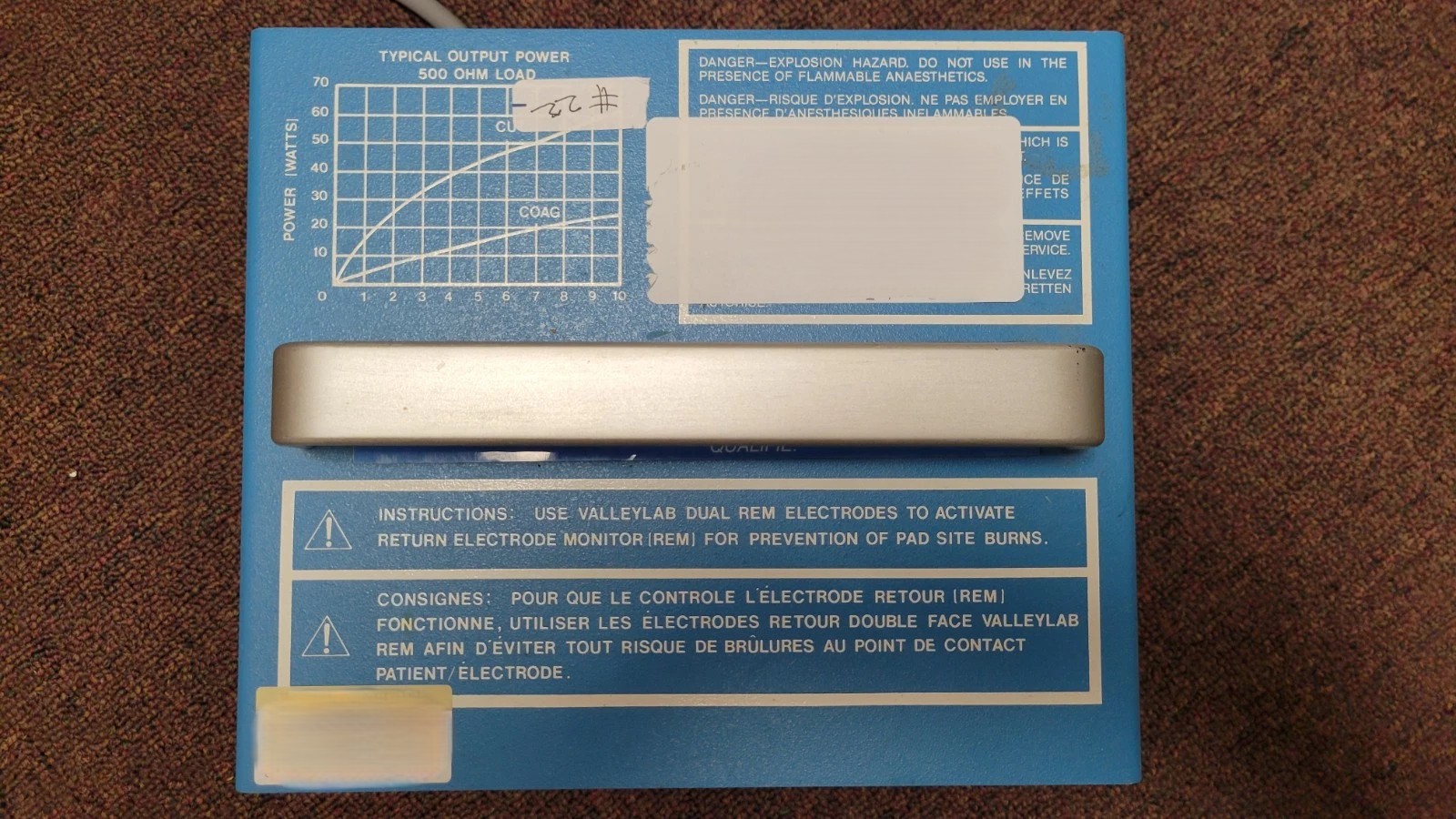 Used Valleylab SURGISTAT B SOLID-STATE ELECTROSURGICAL GENERATOR