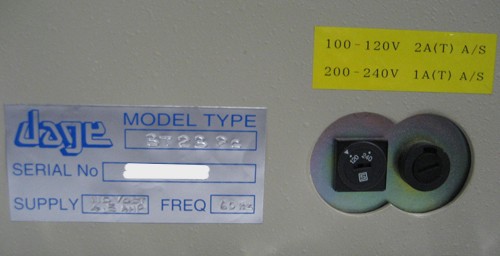 Used 1995 DAGE BT23-PC