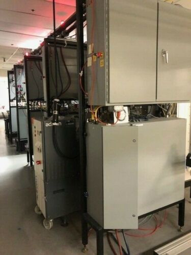 Used Sencera In-line Sputter 6 target large panel DC power supply vacuum & Turbo pump