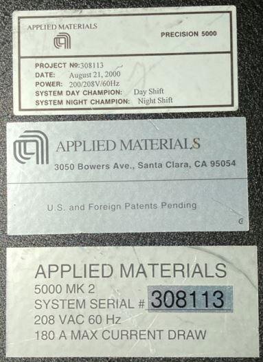 Used 2000 AMAT P5000