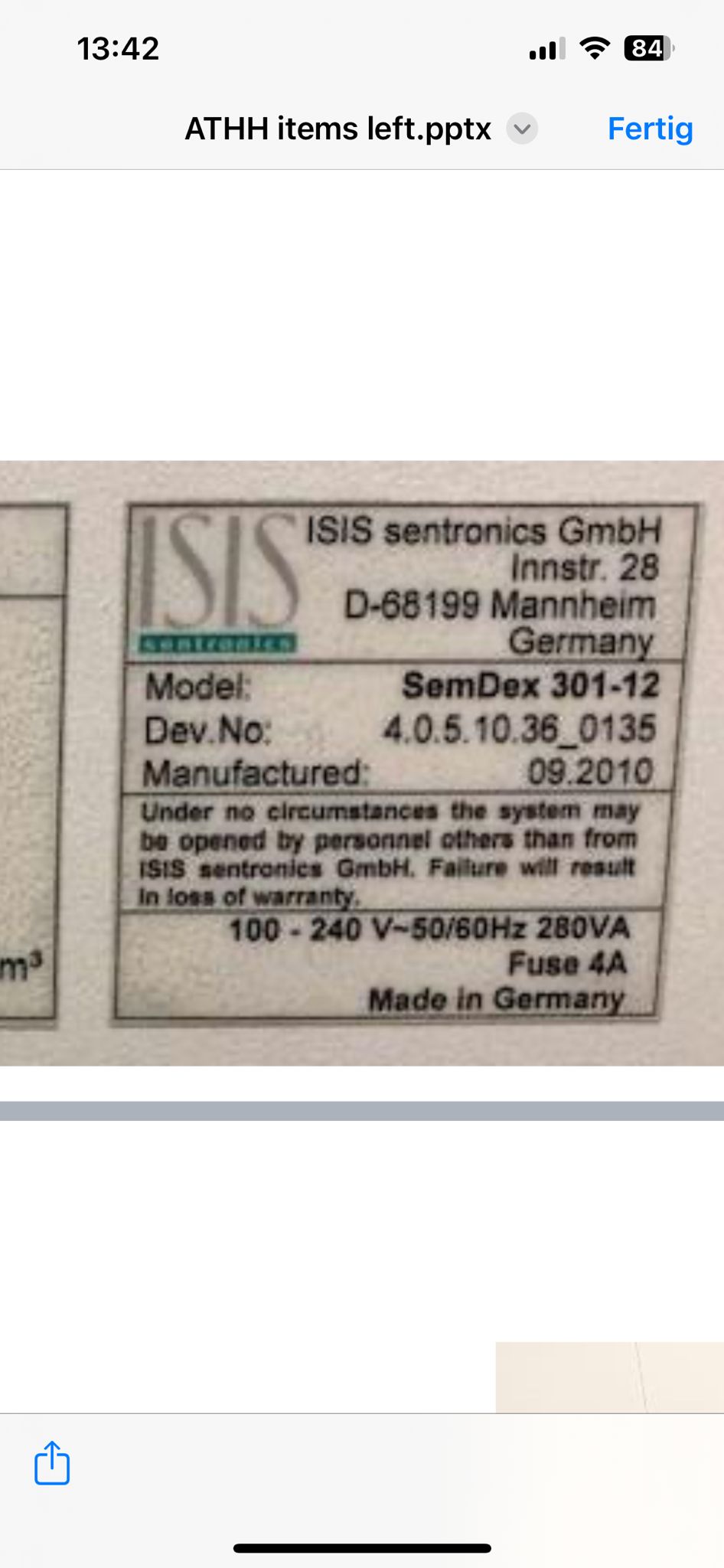 Used 2010 ISIS Sentronics GmbH SemDex 301-12