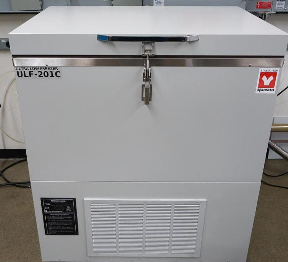 Used Yamato ULF201C 5 cu ft Ultra Low freezer for epoxy storage -40C to -85C