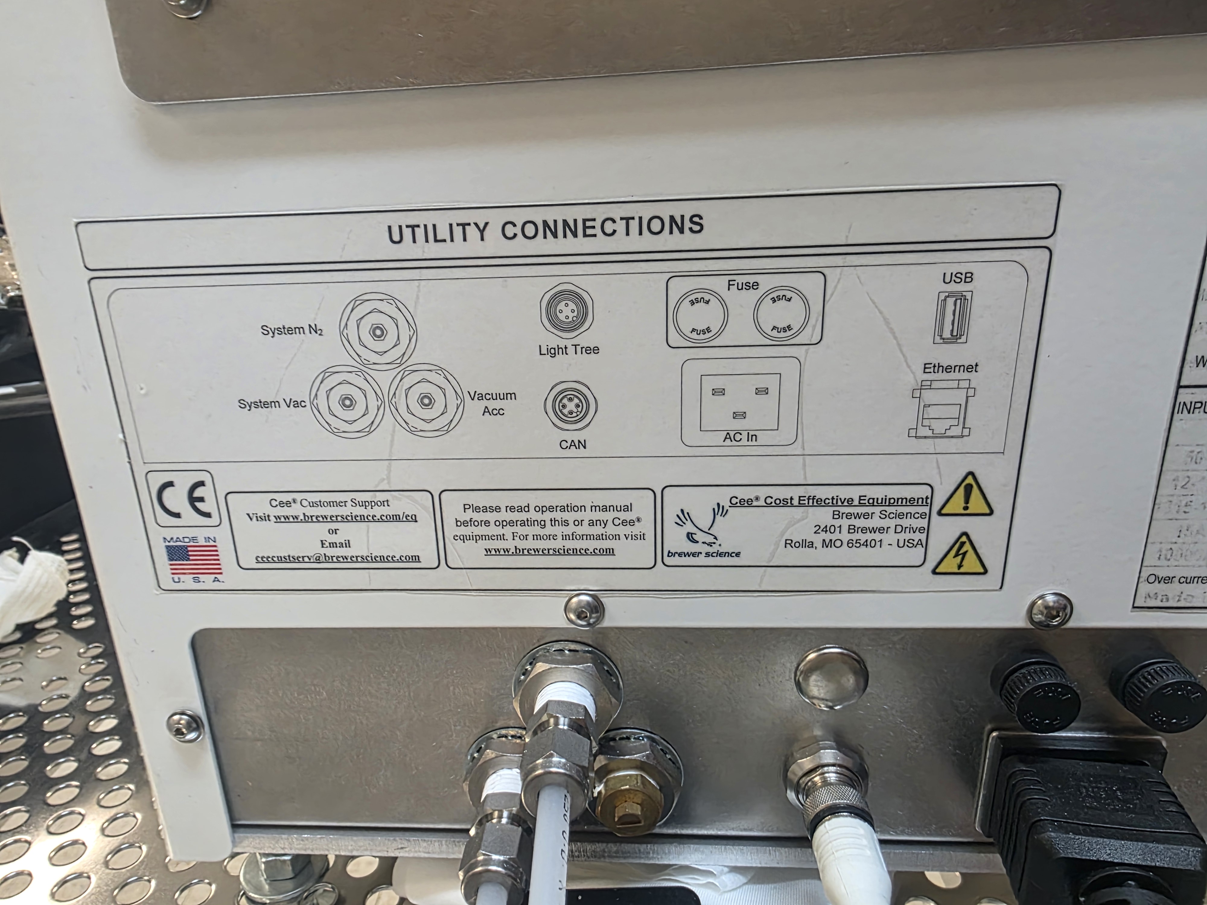 Used Brewer Science APOGEE Bake Plate System