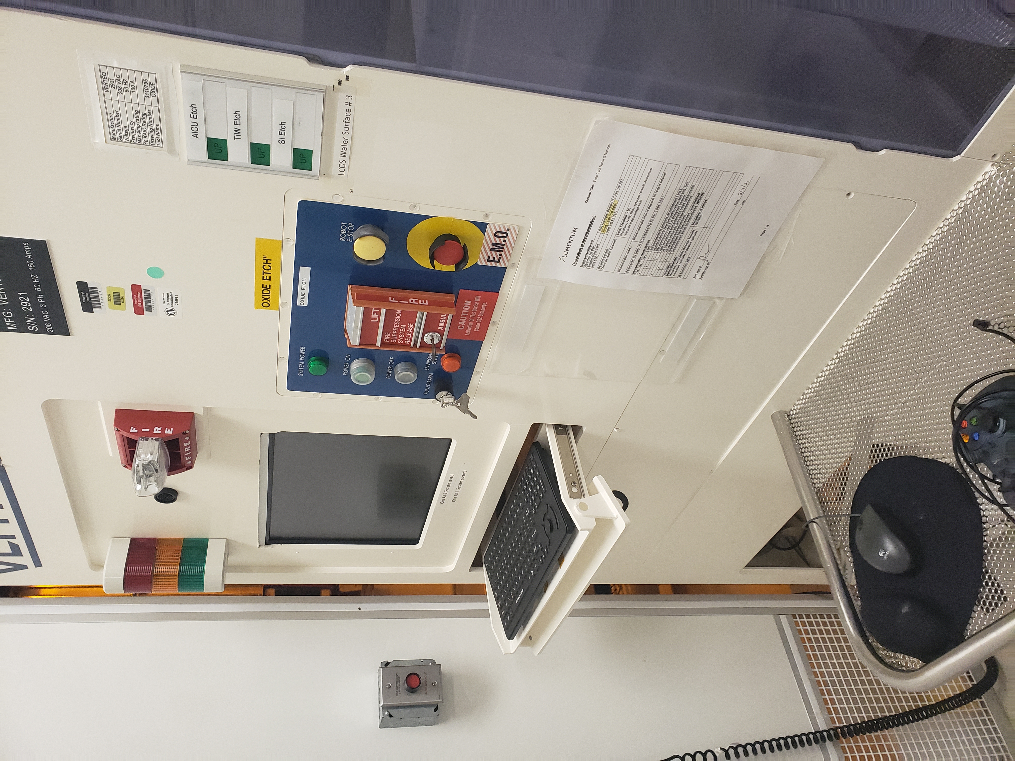 Used Verteq Oxide Wet Processing Station