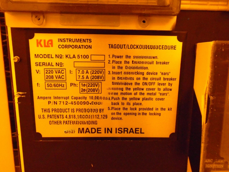 Used KLA-Tencor Corp. KLA 5100XP