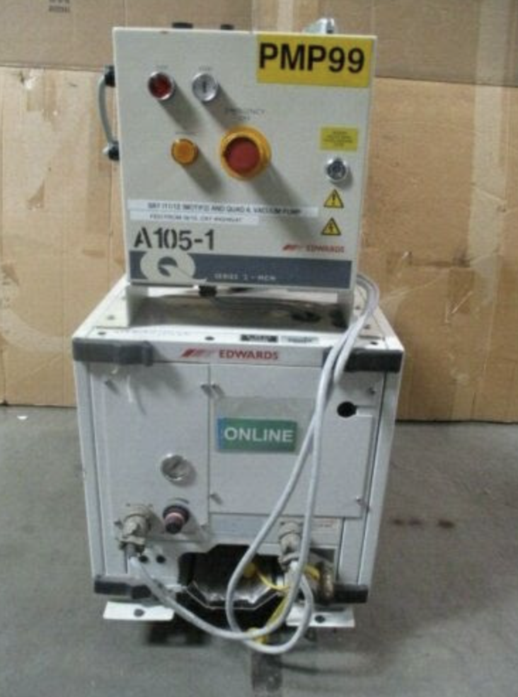 Used BOC Edwards QDP40 Dry Mechanical Vacuum Pump w/ Q Series 2- MCM Controller, LAM