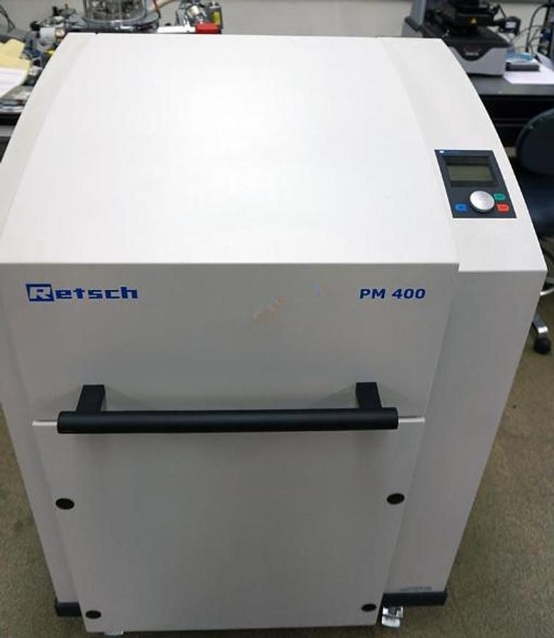 Used 2016 Retsch  PM400 Planetary Ball Mill with 4 Spider Clamps