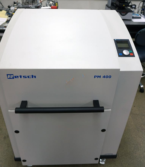 Used 2016 Retsch  PM400 Planetary Ball Mill with 4 Spider Clamps