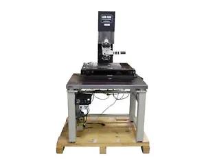 Used AMAT AMAT NIKON LSM 400 LARGE SAMPLE MICROSCOPE W/PARKER SAMPLER STAGE SLIDER