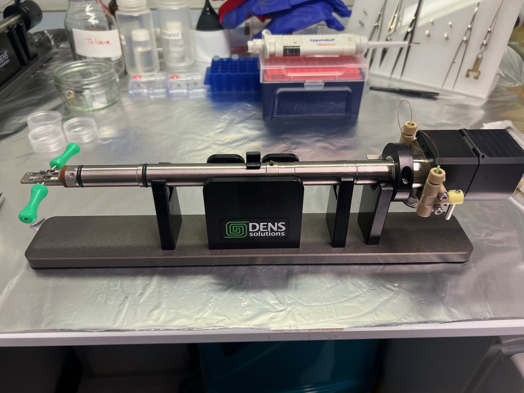 Used DENS Solutions Ocean & Stream TEM Holders with Liquid Supply / Pumping Station