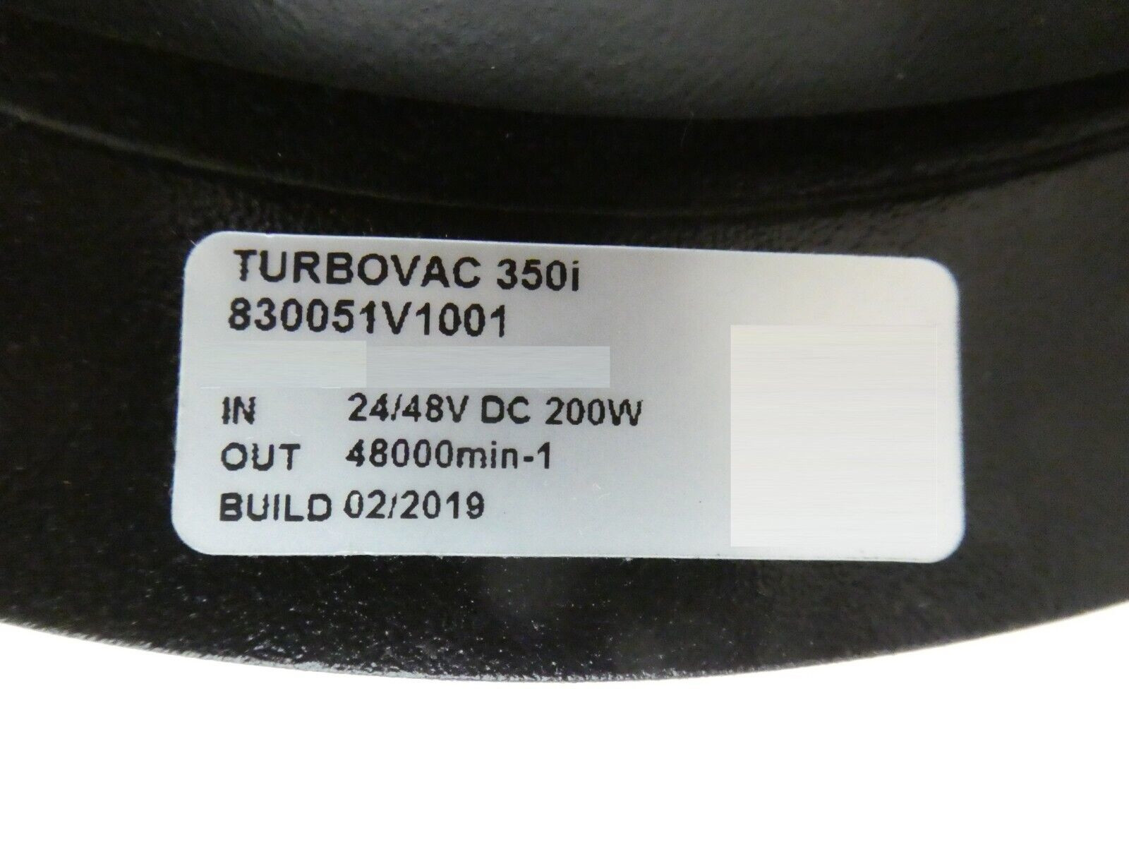 Used TURBOVAC 350i Leybold 830051V1001 Turbomolecular Pump w/Cooling