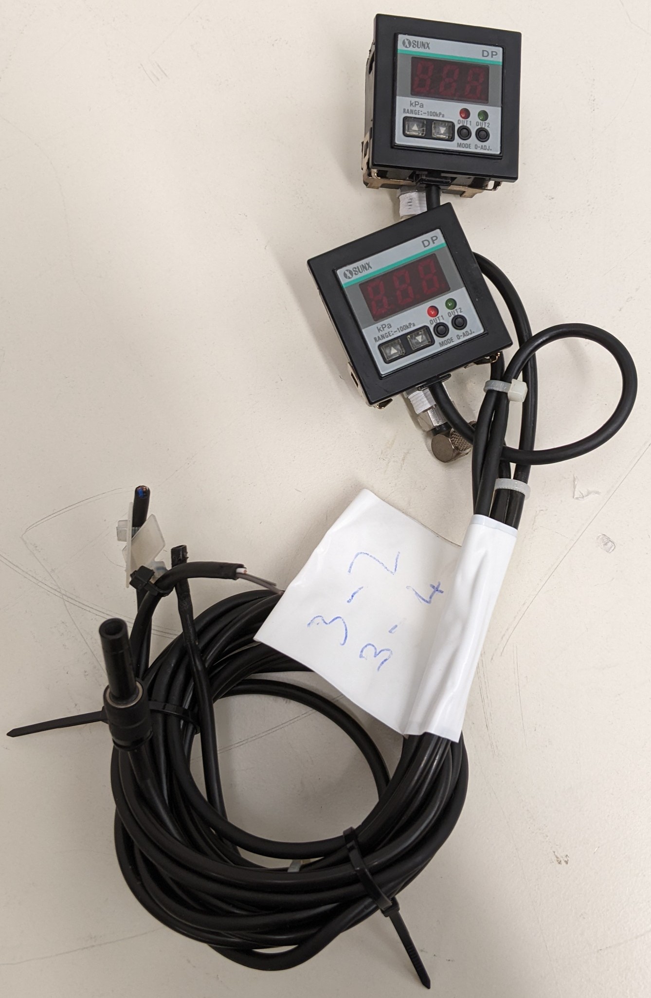 Used TEL Act 8 Part Dev 3-2/4 Chuck Vacuum Gauges