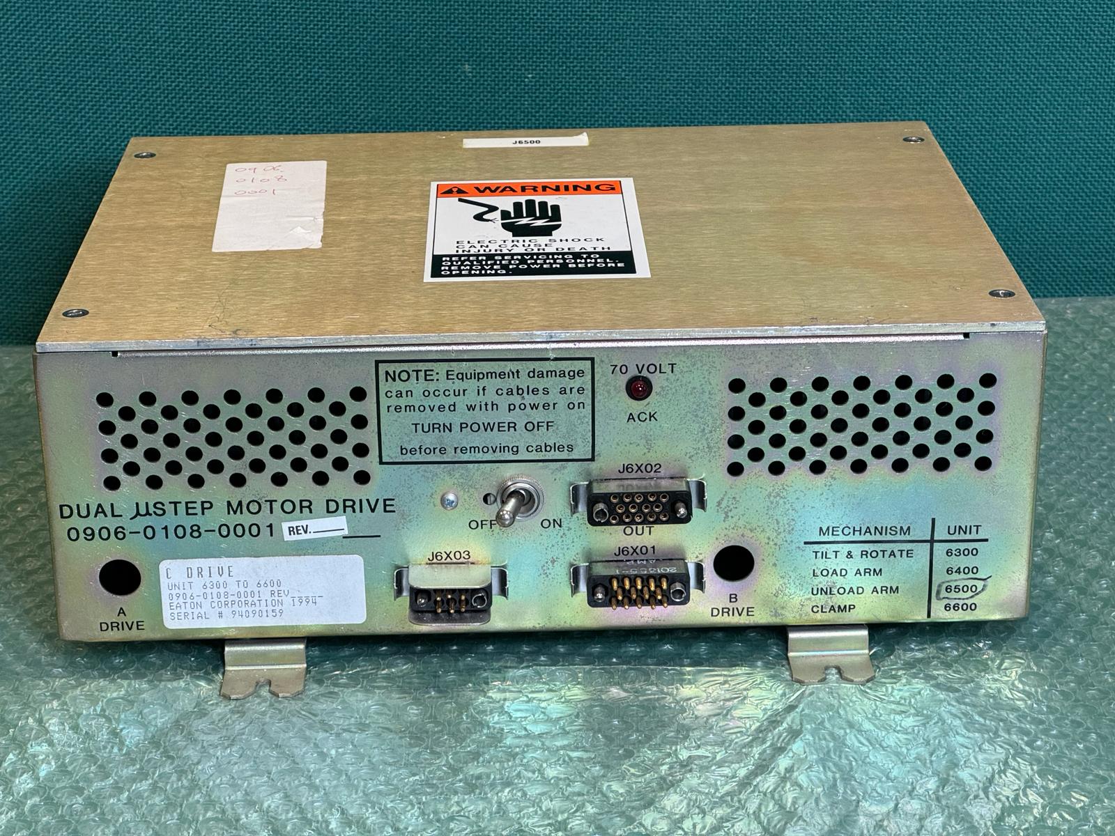 Used Eaton Nova 6200AV 6500 DUAL USTEP C DRIVE MOTOR DRIVE 0906-0108-0001