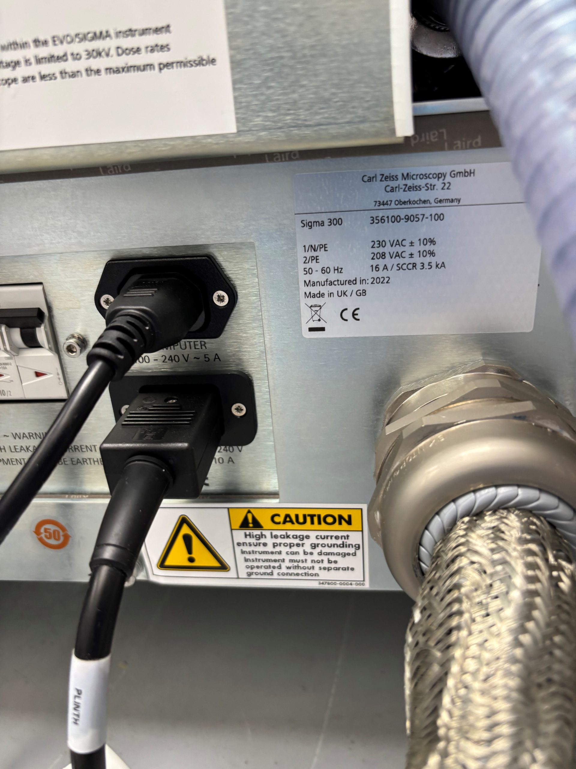 Used Zeiss Sigma 300 VP FE-SEM