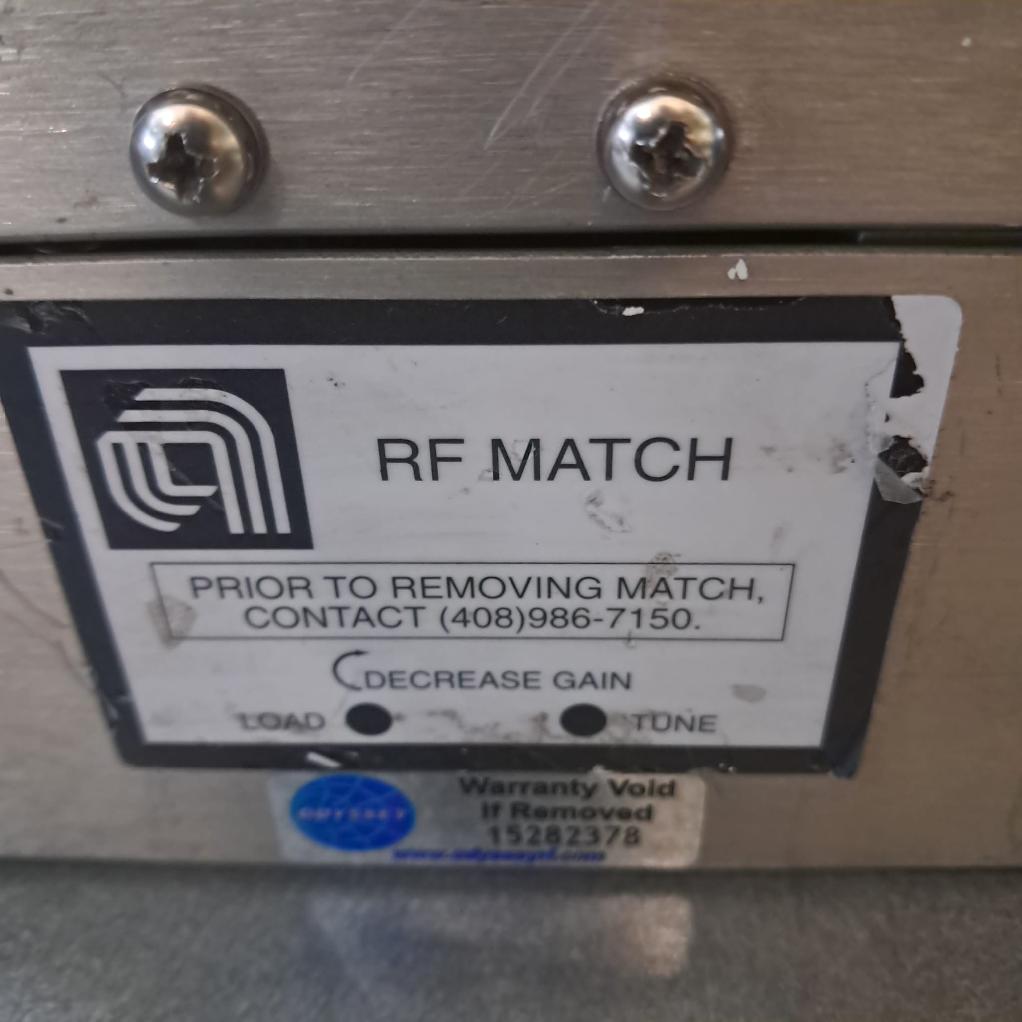 Used AMAT 0010-09490W Assy RF Match BW EtchB
