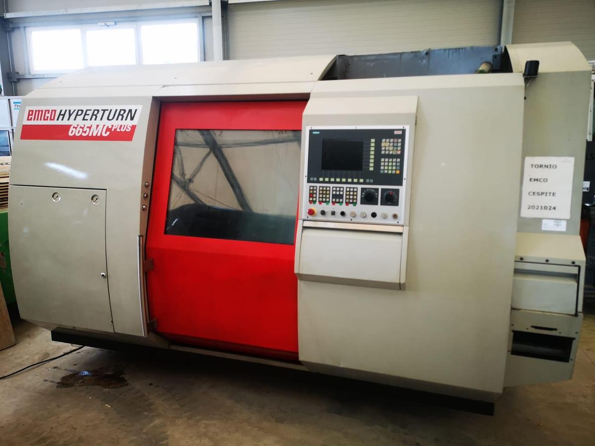 Used CNC-Dreh- und Fräszentrum EMCO Hyperturn 665 MC Plus