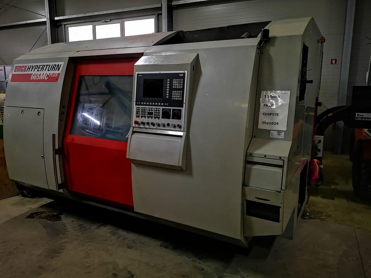 Used CNC-Dreh- und Fräszentrum EMCO Hyperturn 665 MC Plus