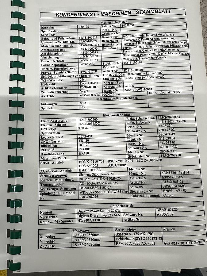 Used Vertikales Bearbeitungszentrum Fehlmann Picomax 60 CNC