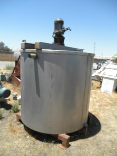 Used Tank, 750 Gallon, S/st, Agit, 3 HP, (4) #C735196