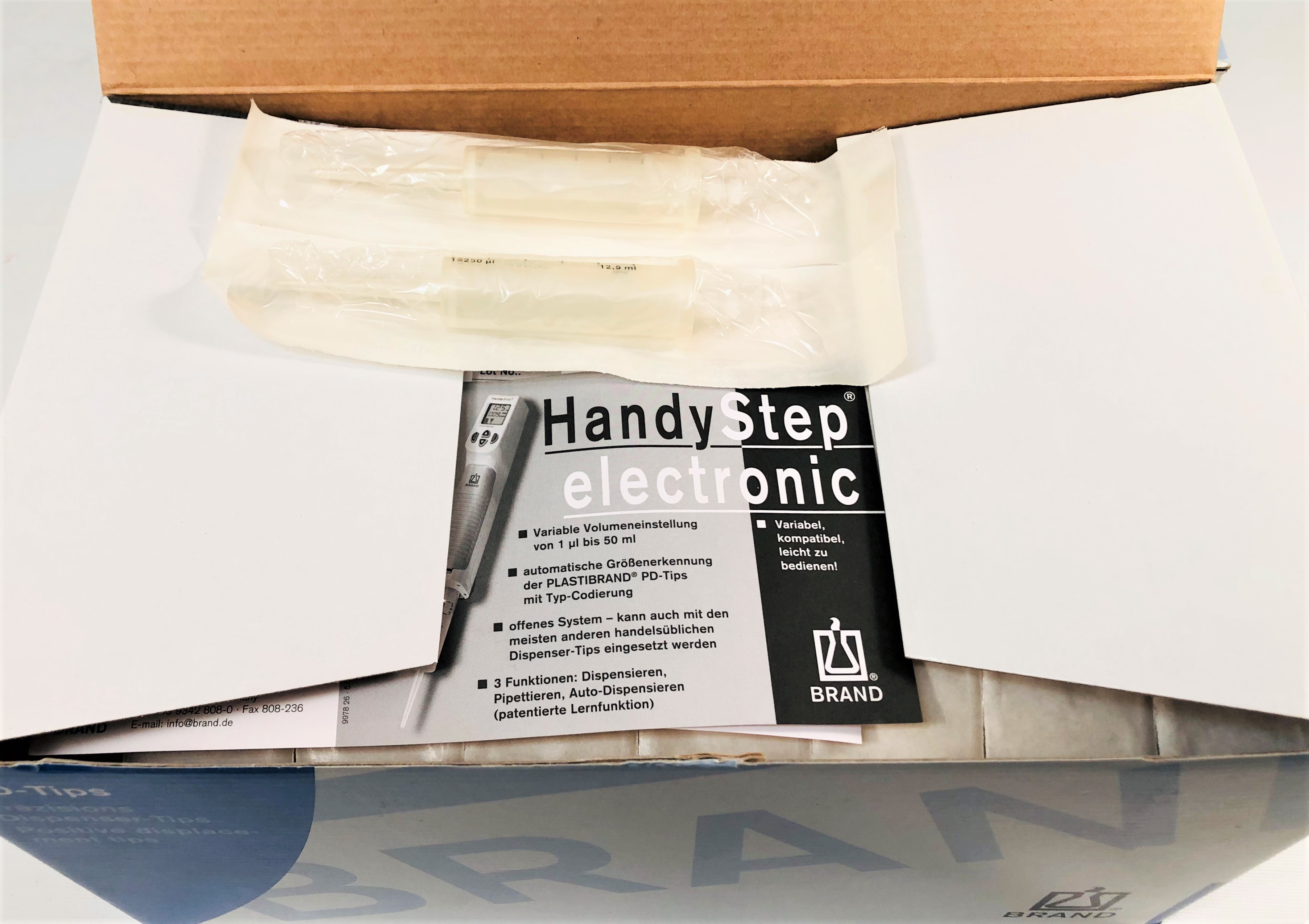 New Open Box BrandTech BIOCERT 702692 PD-Tips - 12.5mL (Box of 100)